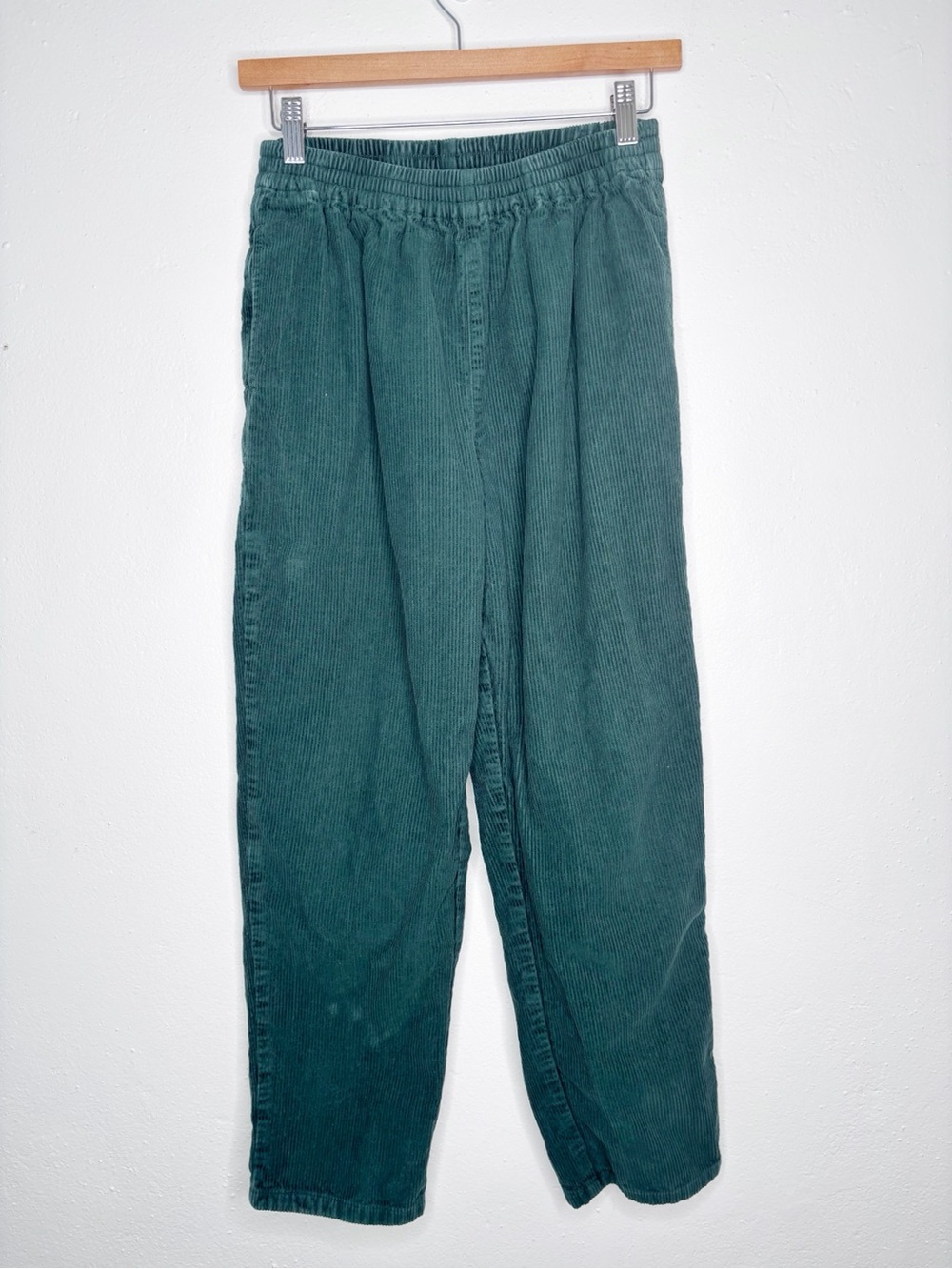 Lucy & Yak Billie Organic Cotton Green Corduroy Pants Size XS